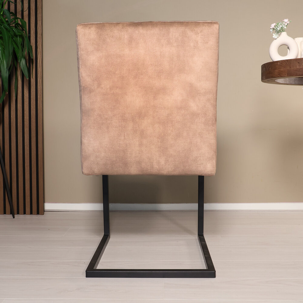 Eetkamerstoel Chester beige microvezel Eetkamerstoel Chester beige microvezel