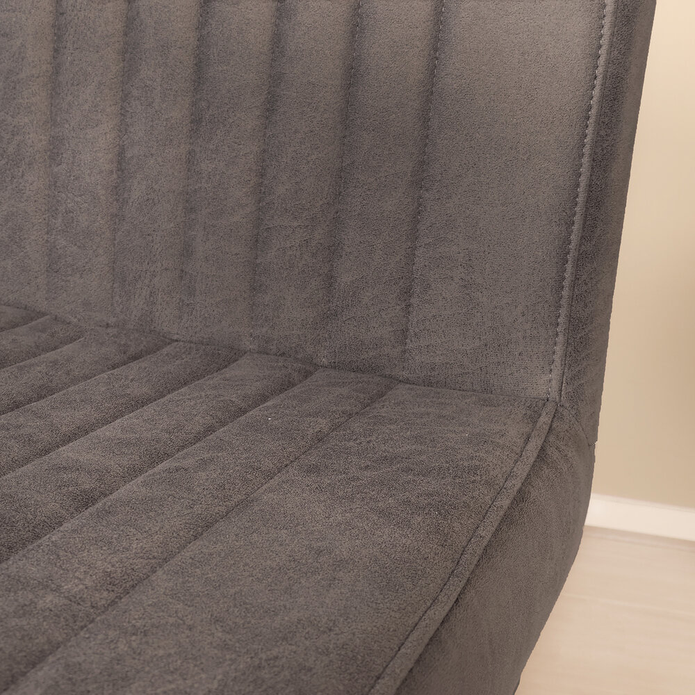 Eetkamerstoel Chester antraciet microvezel