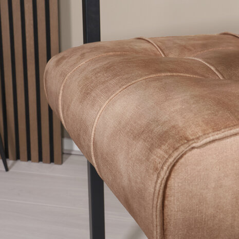 Lizzely Garden & Living Eetkamerstoel met armleuning Milan beige velvet Lizzely Garden & Living Eetkamerstoel met armleuning Milan beige velvet