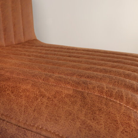 Lizzely Garden & Living Eetkamerstoel Chester cognac microvezel Lizzely Garden & Living Eetkamerstoel Chester cognac microvezel