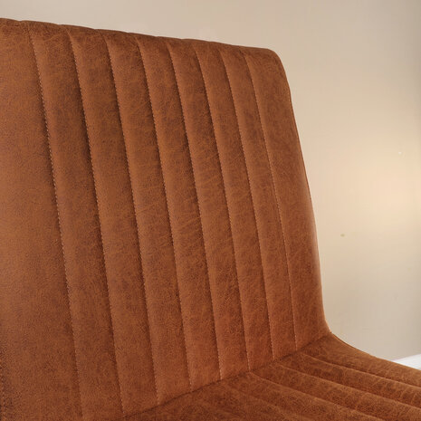 Lizzely Garden & Living Eetkamerstoel Chester cognac microvezel Lizzely Garden & Living Eetkamerstoel Chester cognac microvezel