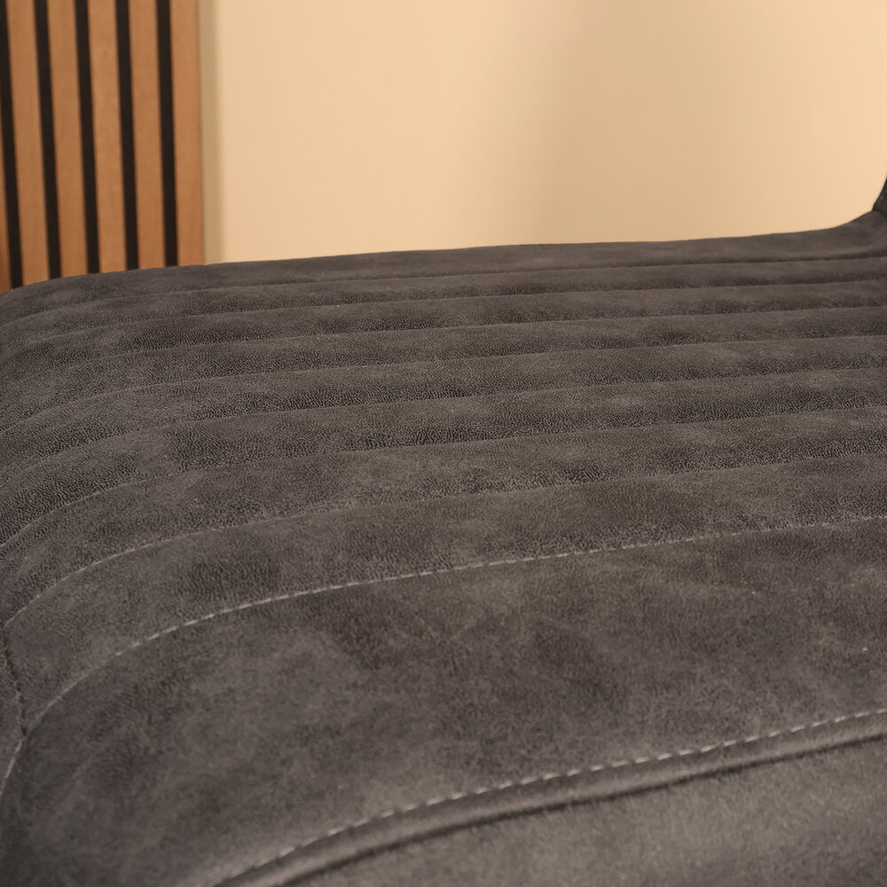 Eetkamerstoel Chester zwart microvezel