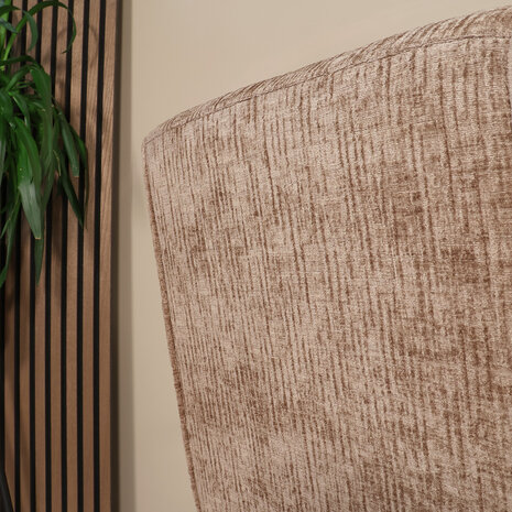 Lizzely Garden & Living Eetkamerstoel met armleuning Milan taupe chenille Lizzely Garden & Living Eetkamerstoel met armleuning Milan taupe chenille