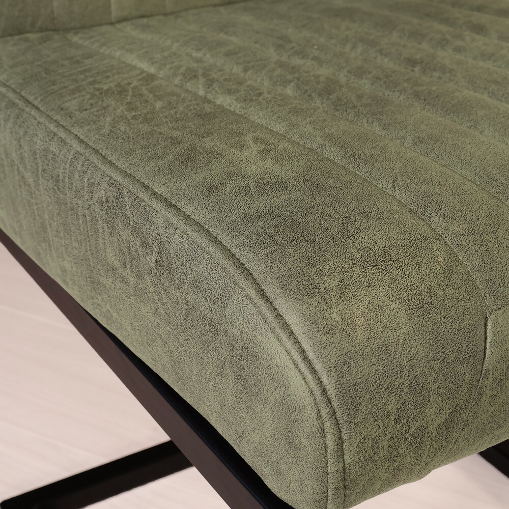 Eetkamerstoel Chester donkergroen microvezel Eetkamerstoel Chester donkergroen microvezel