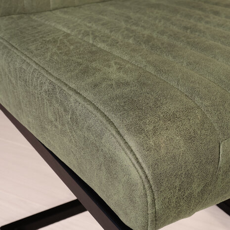 Lizzely Garden & Living Eetkamerstoel Chester donkergroen microvezel Lizzely Garden & Living Eetkamerstoel Chester donkergroen microvezel