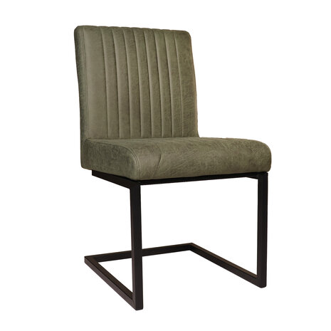 Lizzely Garden & Living Eetkamerstoel Chester donkergroen microvezel Lizzely Garden & Living Eetkamerstoel Chester donkergroen microvezel