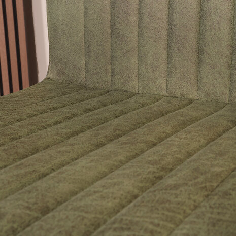 Lizzely Garden & Living Eetkamerstoel Chester donkergroen microvezel Lizzely Garden & Living Eetkamerstoel Chester donkergroen microvezel