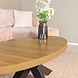 Lizzely Garden & Living Salontafel ovaal melamine lichtbruin Denzel 120cm Lizzely Garden & Living Salontafel ovaal melamine lichtbruin Denzel 120cm