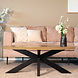 Lizzely Garden & Living Salontafel ovaal melamine lichtbruin Denzel 120cm Lizzely Garden & Living Salontafel ovaal melamine lichtbruin Denzel 120cm