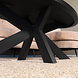 Lizzely Garden & Living Salontafel ovaal melamine zwart Denzel 120cm Lizzely Garden & Living Salontafel ovaal melamine zwart Denzel 120cm