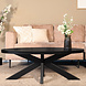 Lizzely Garden & Living Salontafel ovaal melamine zwart Denzel 120cm Lizzely Garden & Living Salontafel ovaal melamine zwart Denzel 120cm