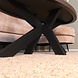 Lizzely Garden & Living Salontafel ovaal melamine eiken zwart Denzel 120cm Lizzely Garden & Living Salontafel ovaal melamine eiken zwart Denzel 120cm