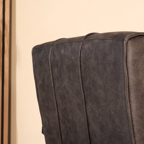 Lizzely Garden & Living Eetkamerstoel met armleuning Milan zwart industrieel Lizzely Garden & Living Eetkamerstoel met armleuning Milan zwart industrieel