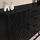 Lizzely Garden & Living Dressoir mangohout visgraat Cody zwart industrieel 160x85cm Lizzely Garden & Living Dressoir mangohout visgraat Cody zwart industrieel 160x85cm
