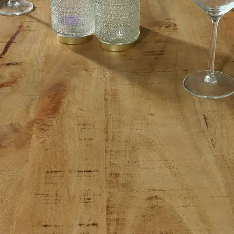 Lizzely Garden & Living Eettafel Jonas rechthoekig 180cm lichtbruin mangohout