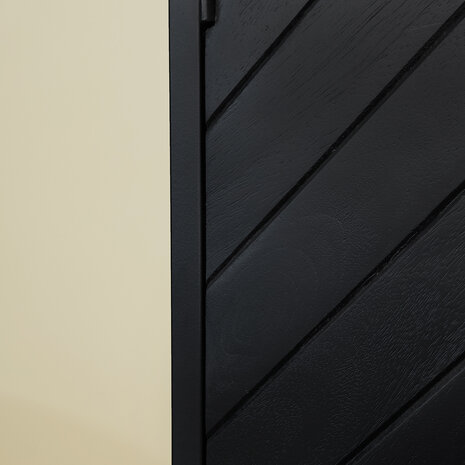 Lizzely Garden & Living Dressoir mangohout visgraat Lita zwart industrieel 180x85cm Lizzely Garden & Living Dressoir mangohout visgraat Lita zwart industrieel 180x85cm