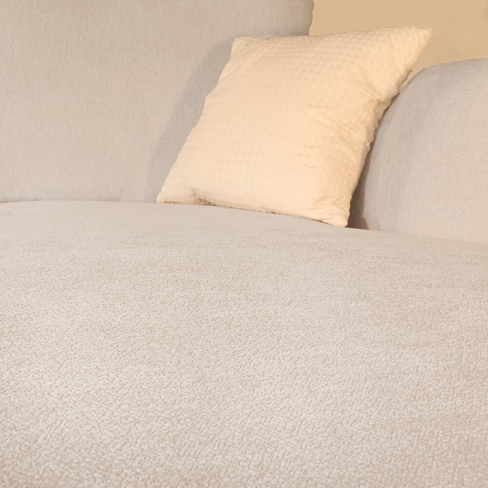 Hoekbank Hudson 280cm chenille lichtgrijs rechts