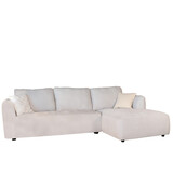 Lizzely Garden & Living Hoekbank Hudson 280cm chenille lichtgrijs rechts Lizzely Garden & Living Hoekbank Hudson 280cm chenille lichtgrijs rechts