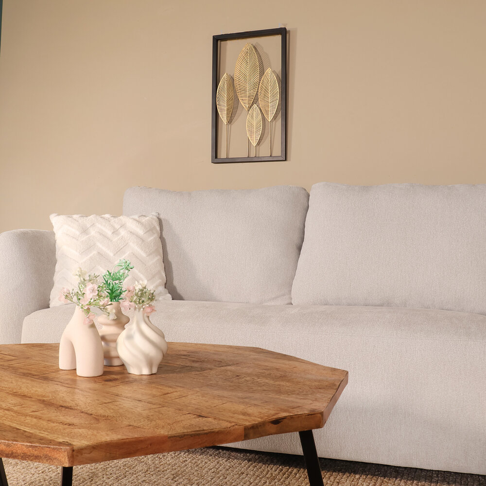 Hoekbank Hudson 280cm chenille lichtgrijs rechts