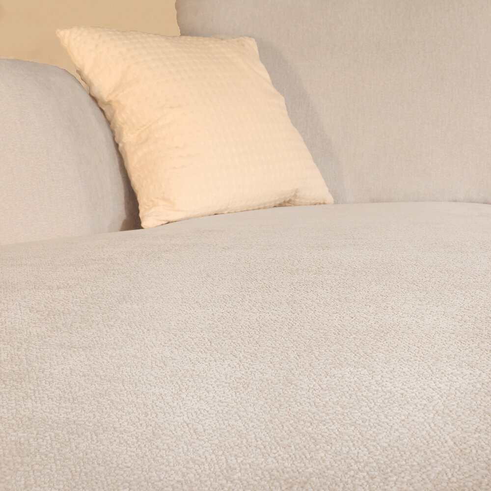 Hoekbank Hudson 280cm chenille lichtgrijs links