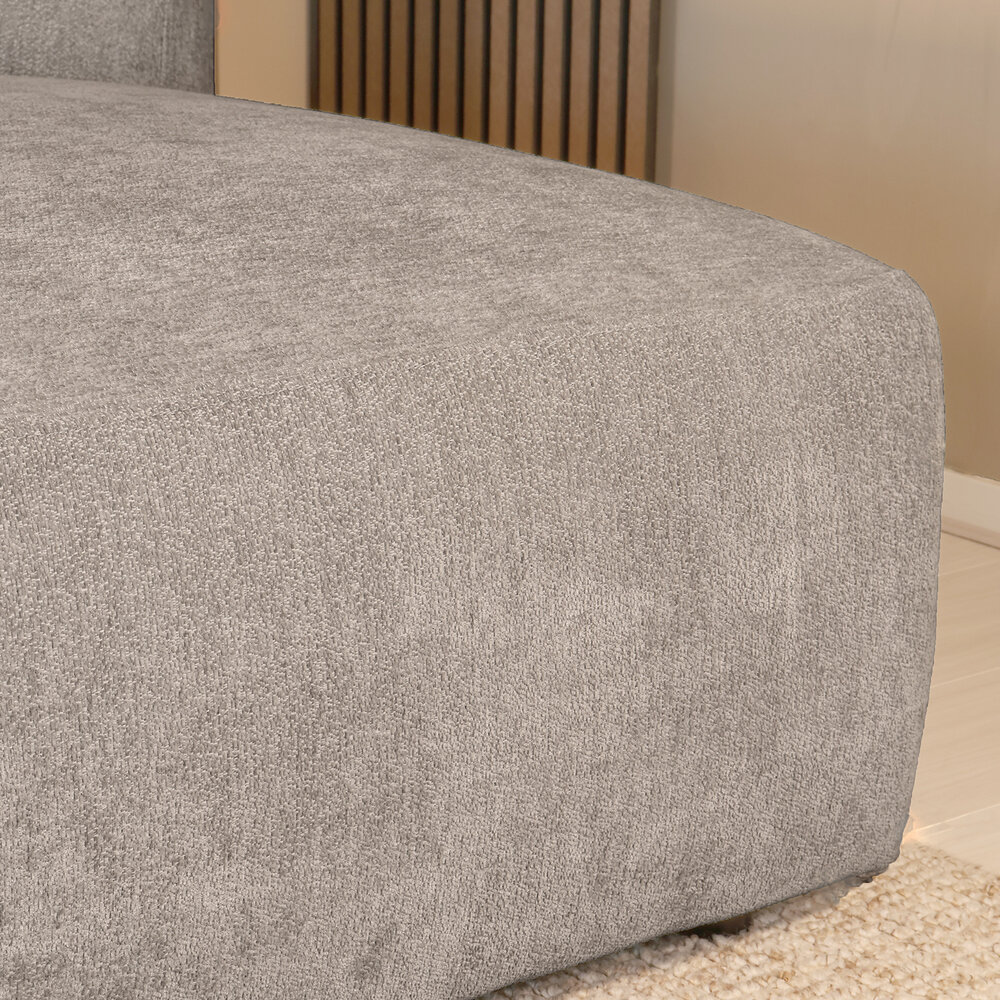 Hoekbank Hudson 280cm chenille donkergrijs rechts