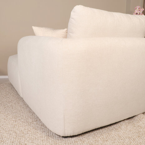 Lizzely Garden & Living Hoekbank Hudson 280cm chenille beige links Lizzely Garden & Living Hoekbank Hudson 280cm chenille beige links