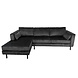 Lizzely Garden & Living Hoekbank Design Hilde 270cm zwart links Lizzely Garden & Living Hoekbank Design Hilde 270cm zwart links