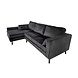 Lizzely Garden & Living Hoekbank Design Hilde 270cm zwart links Lizzely Garden & Living Hoekbank Design Hilde 270cm zwart links