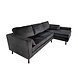 Lizzely Garden & Living Hoekbank Hilde 270cm zwart velvet rechts