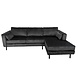 Lizzely Garden & Living Hoekbank Design Hilde 270cm zwart rechts Lizzely Garden & Living Hoekbank Design Hilde 270cm zwart rechts