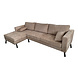 Lizzely Garden & Living Hoekbank design Hilde 270cm bank beige chenille links Lizzely Garden & Living Hoekbank design Hilde 270cm bank beige chenille links