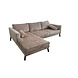 Lizzely Garden & Living Hoekbank design Hilde 270cm bank beige chenille links Lizzely Garden & Living Hoekbank design Hilde 270cm bank beige chenille links