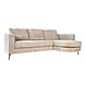 Lizzely Garden & Living Hoekbank design Nox 250cm bank taupe chenille bankstel rechts loungebank Lizzely Garden & Living Hoekbank design Nox 250cm bank taupe chenille bankstel rechts loungebank