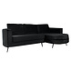 Lizzely Garden & Living Hoekbank design Nox 250cm bank zwart velvet bankstel rechts loungebank Lizzely Garden & Living Hoekbank design Nox 250cm bank zwart velvet bankstel rechts loungebank