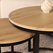 Lizzely Garden & Living Salontafel rond 2delig lichtbruin MDF Rutger Lizzely Garden & Living Salontafel rond 2delig lichtbruin MDF Rutger