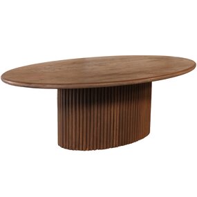 Lizzely Garden & Living Salontafel ovaal walnoot mangohout 120cm Moki Lizzely Garden & Living Salontafel ovaal walnoot mangohout 120cm Moki