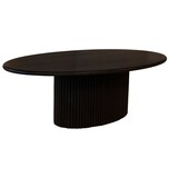 Lizzely Garden & Living Salontafel ovaal zwart mangohout 120cm Moki Lizzely Garden & Living Salontafel ovaal zwart mangohout 120cm Moki
