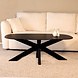 Lizzely Garden & Living Salontafel deens ovaal 120cm Elif marmerlook zwart Lizzely Garden & Living Salontafel deens ovaal 120cm Elif marmerlook zwart