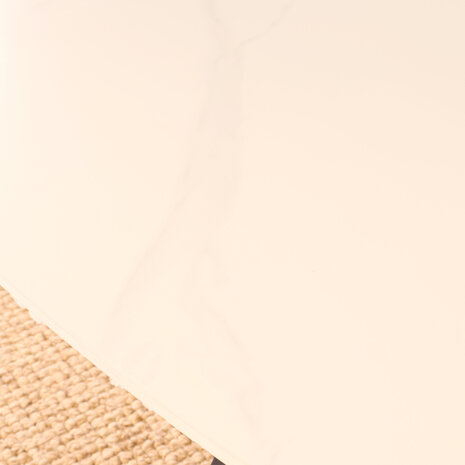 Lizzely Garden & Living Salontafel deens ovaal 120cm Elif marmerlook wit Lizzely Garden & Living Salontafel deens ovaal 120cm Elif marmerlook wit