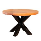 Lizzely Garden & Living Salontafel rond bruin mangohout 70cm Jesse Lizzely Garden & Living Salontafel rond bruin mangohout 70cm Jesse