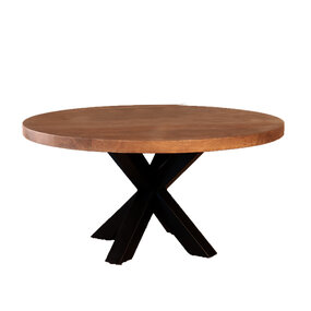 Lizzely Garden & Living Salontafel rond walnoot mangohout 90cm Jesse Lizzely Garden & Living Salontafel rond walnoot mangohout 90cm Jesse