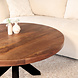 Lizzely Garden & Living Salontafel rond mangohout 90cm Jesse walnoot Lizzely Garden & Living Salontafel rond mangohout 90cm Jesse walnoot