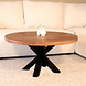 Lizzely Garden & Living Salontafel rond mangohout 90cm Jesse bruin Lizzely Garden & Living Salontafel rond mangohout 90cm Jesse bruin