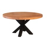 Lizzely Garden & Living Salontafel rond bruin mangohout 90cm Jesse Lizzely Garden & Living Salontafel rond bruin mangohout 90cm Jesse