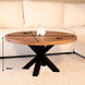 Lizzely Garden & Living Salontafel rond mangohout 90cm Jesse bruin Lizzely Garden & Living Salontafel rond mangohout 90cm Jesse bruin