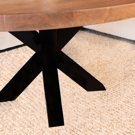 Lizzely Garden & Living Salontafel rond mangohout 90cm Jesse bruin Lizzely Garden & Living Salontafel rond mangohout 90cm Jesse bruin