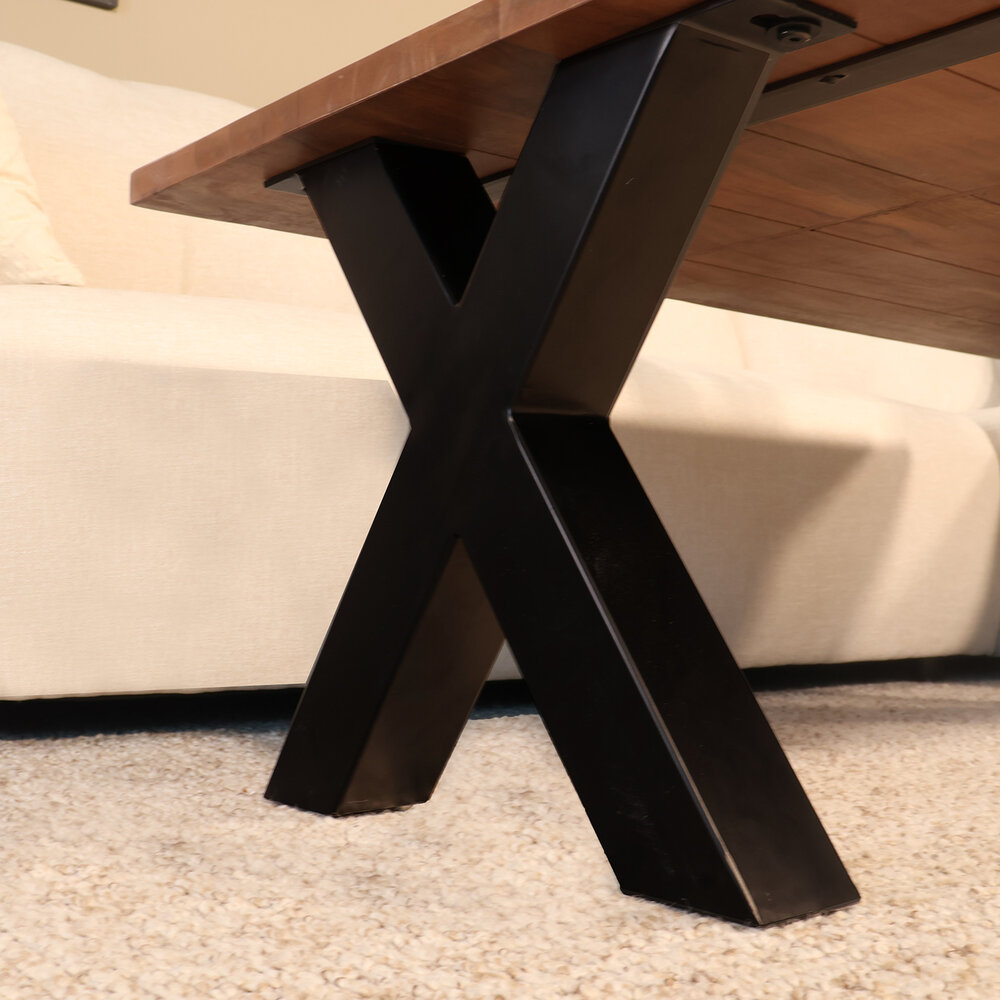 Salontafel x poot mangohout 130cm Pato walnoot Salontafel x poot mangohout 130cm Pato walnoot