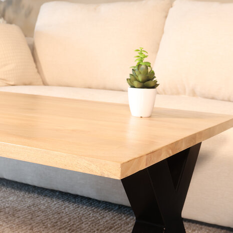 Lizzely Garden & Living Salontafel x poot mangohout 130cm Pato lichtbruin Lizzely Garden & Living Salontafel x poot mangohout 130cm Pato lichtbruin