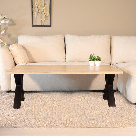 Lizzely Garden & Living Salontafel x poot mangohout 130cm Pato lichtbruin Lizzely Garden & Living Salontafel x poot mangohout 130cm Pato lichtbruin