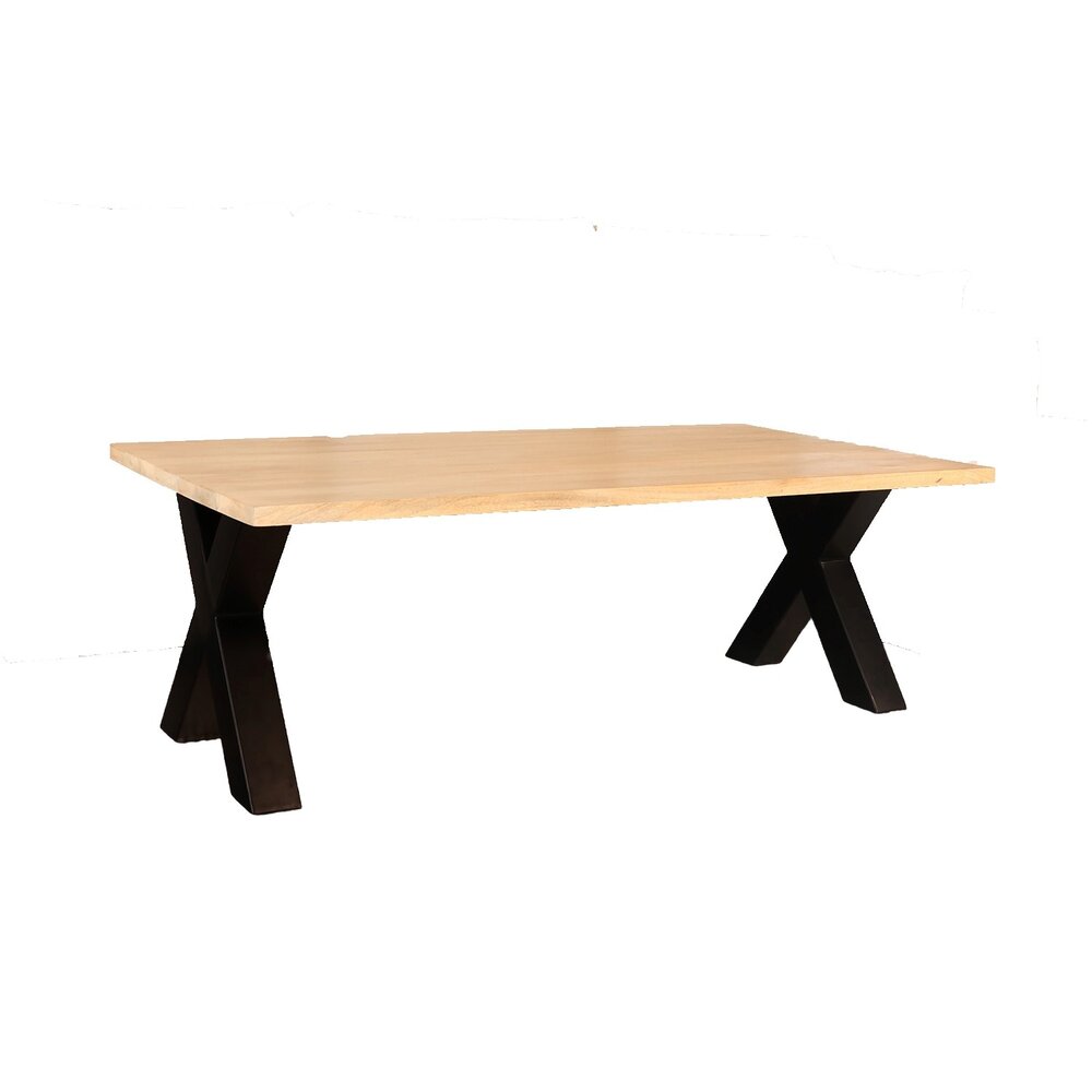 Salontafel x poot mangohout 130cm Pato lichtbruin Salontafel x poot mangohout 130cm Pato lichtbruin